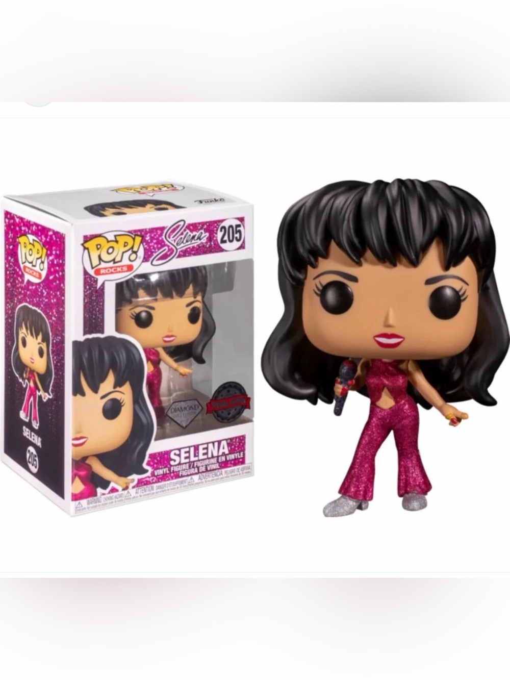 Funko Selena Pop! Vinyl in Pink Glitter Outfit